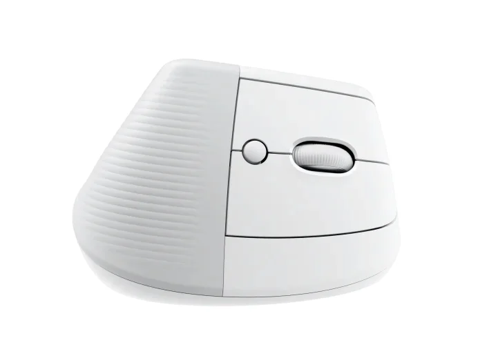 Мишка Logitech Lift вертикална ергономична, безжична, Bluetooth, Off-White/Pale Grey
