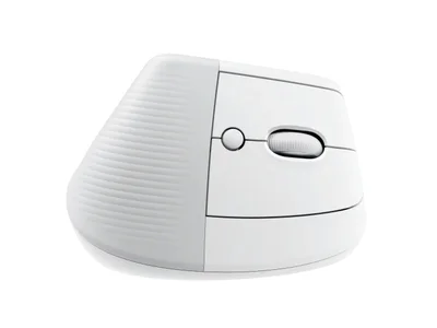 Мишка Logitech Lift вертикална ергономична, безжична, Bluetooth, Off-White/Pale Grey