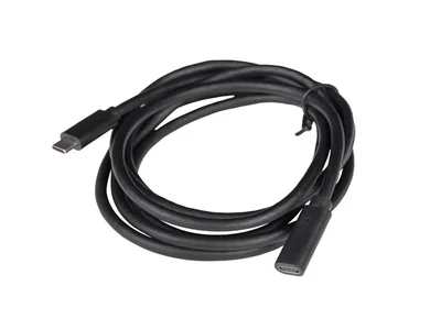 USB-C кабел Lanberg 3.1 1.5m, M/F, черен