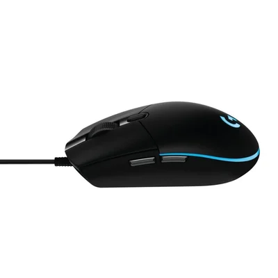 Logitech G102 Mouse, Lightsync RGB, 8000 DPI, 6 Programmable Buttons, Black