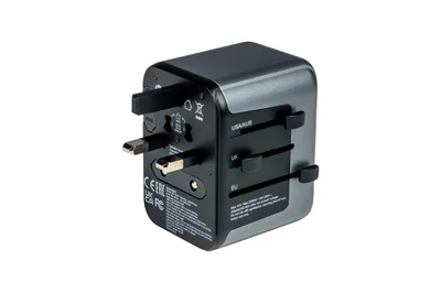 Пътен адаптер Verbatim UTA-03 универсален с 1 x USB-C PD 30W, QC 3.0, 2 x USB-C, 2 x USB-A