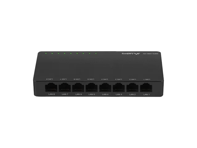 Суич LANBERG DSP2-1008-12V 8 порта 1Gb/s неуправляем, десктоп, 12V