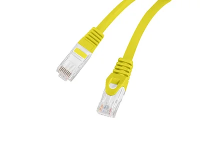 Lanberg patch cord CAT.6A U/UTP LSZH CU 0.25m Fluke Passed, Yellow