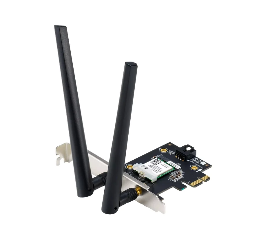Asus PCI-E Adapter, PCE-AXE5400, AXE5400, Tri-Band, Bluetooth 5.2, WPA3, OFDMA, MU-MIMO