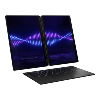 Asus ROG Zephyrus Duo 16, GX651AX-SR086X, Intel Ultra 9 16.0 OLED WQXGA+(WQ+) 2880X1800 16:10 Bend+500nits(HDR 1100nits) Glare DCI-P3:100%,120 HzLPDDR5X 64GB (onbd) ,2TB G4,RTX5090 24 GB G5,Wi-Fi 7 ,Backlit Kbd 1-Zone RGB, Windows 11 Pro,Stell