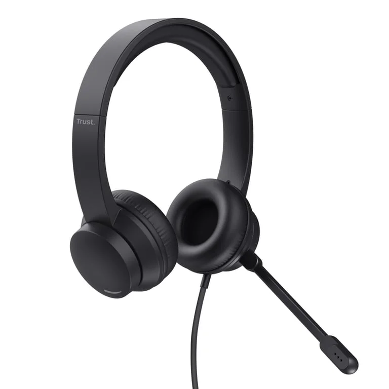 Слушалки TRUST Ayda PC, с микрофон, жични, 3.5 mm, Overhead, черни