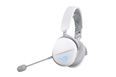 Геймърски слушалки ASUS A501ROGPELTA/WHT бял, безжични, USB Type-C, с микрофон