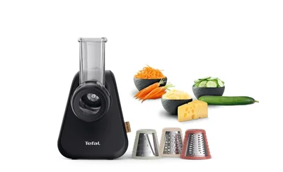 Tefal  MB77EN38, Shredder 3 functions: grate, slice, cheese grate