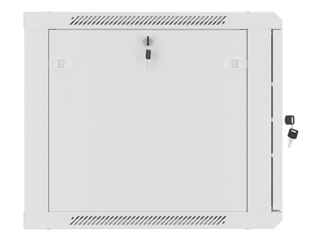 Lanberg rack cabinet 19" wall-mount 9U/600x600 for self-assembly with metal door grey (flat pack)