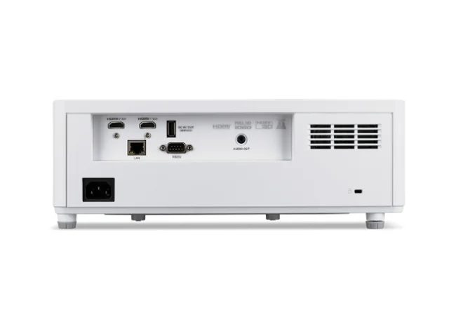 Acer Projector PL6520, Laser, DLP, FHD (1920x1080), 6000 ANSI Lumens, 3 000 000:1, 1.7x, 360' projection, Lens Shift (V), HDMI 1x1.4+1x2.0, DC Out (5V/1.5A, USB Type A), RS232, RJ45, USB (Type A), Audio in/out, Speaker 2x15W, 4.8kg, 3Y, White