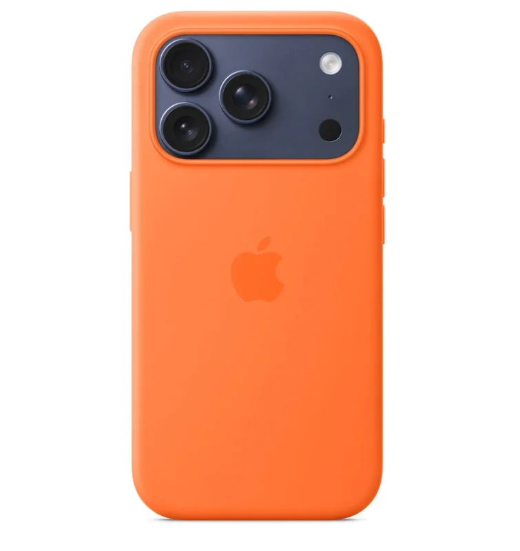 Apple iPhone 17 Pro Silicone Case with MagSafe – Orange