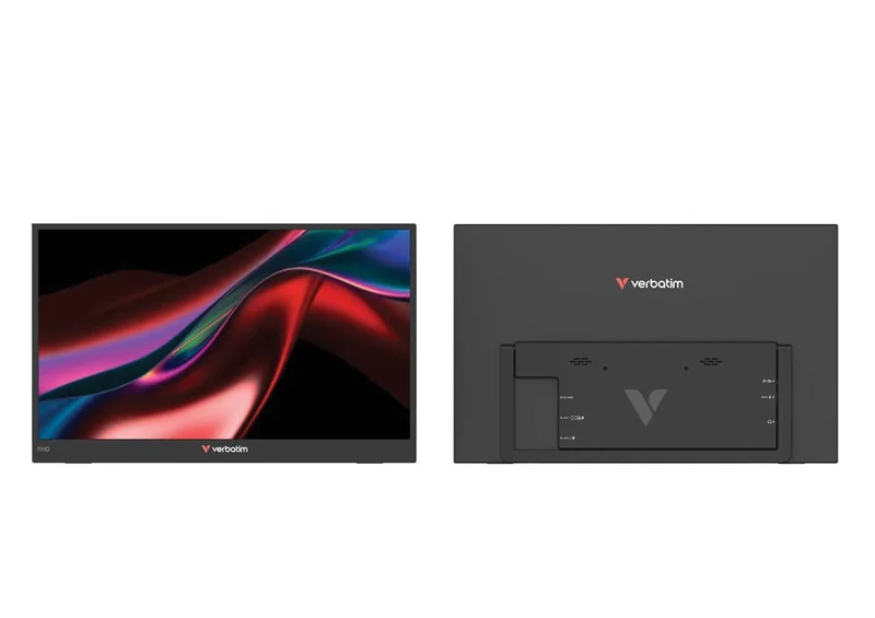 Монитор Verbatim LIGHT 15.6" Full HD IPS, преносим, черен