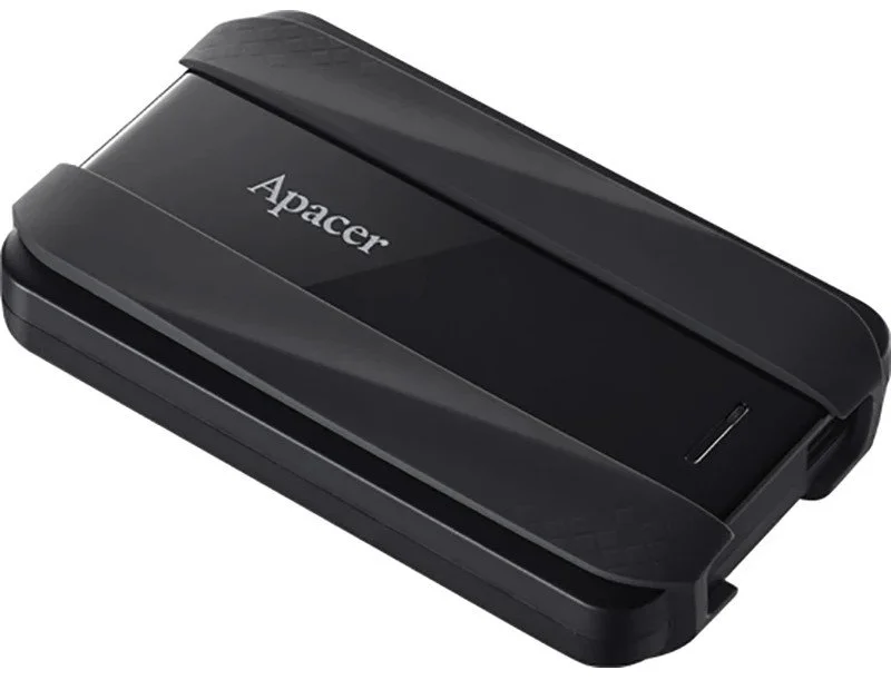 Apacer AC533, 5TB 2.5" SATA HDD USB 3.2 Portable Hard Drive Plastic / Rubber Jet black