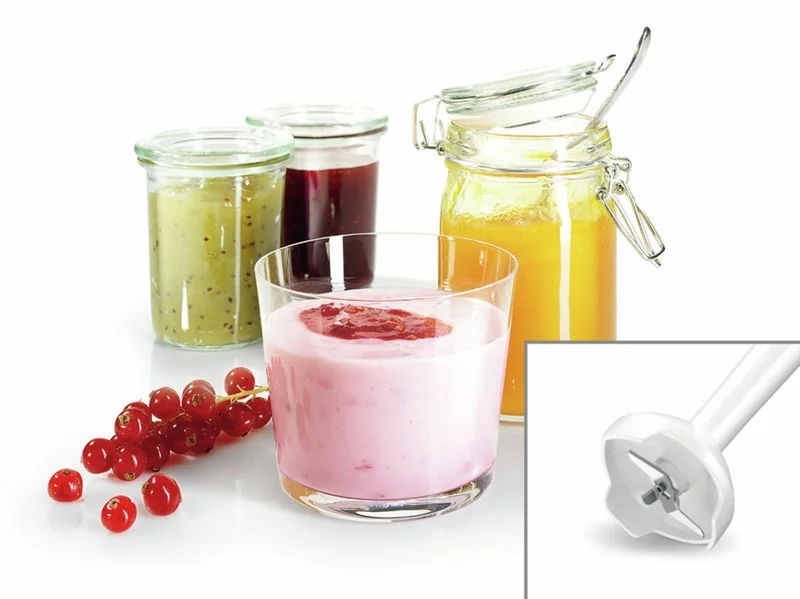 Bosch MSM14200, Blender, CleverMixx, 400 W, Included transparent jug & chopper, White, deep red