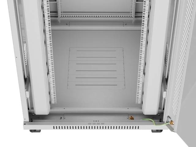Lanberg rack cabinet 19" free-standing 42U/800x1000 (flat pack) with glass door lcd grey v2