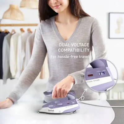 Ютия Tefal – DB1612E0, парна, 1800W, преносима, черна