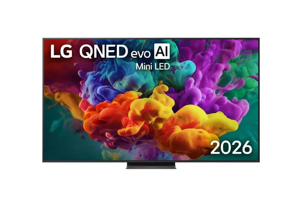 LG 65QNED86B3B, 55" 4K QNED MiniLED Smart TV, 3840x2160, 120Hz Native (VRR 144Hz), DVB-T2/C/S2, alpha 7 AI Processor, HDR10 / HLG, Dolby Vision, webOS 26 ThinQ, VRR/ALLM/HGiG, 4K Super Upscaling, WiFi 5, Bluetooth 5.3, AirPlay 2, LAN, CI, HDMI, AI Sound