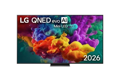 LG 65QNED86B3B, 55" 4K QNED MiniLED Smart TV, 3840x2160, 120Hz Native (VRR 144Hz), DVB-T2/C/S2, alpha 7 AI Processor, HDR10 / HLG, Dolby Vision, webOS 26 ThinQ, VRR/ALLM/HGiG, 4K Super Upscaling, WiFi 5, Bluetooth 5.3, AirPlay 2, LAN, CI, HDMI, AI Sound