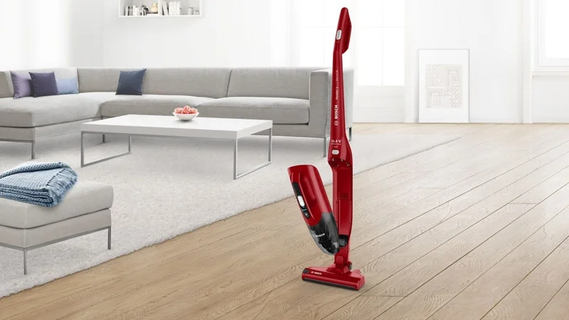Bosch BBHF214R, Cordless Handstick Vacuum Cleaner, 2 in 1 Readyy'y, Series 2, 14.4V, Red