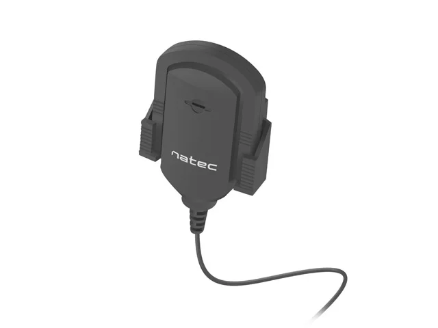 Микрофон NATEC FOX кондензаторен, всепосочен, Mini Jack, 1.80 m, черен