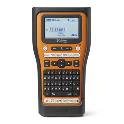 Brother PT-E560BTSP Handheld Industrial Labelling system + 1x TZEFX231, TZES241, TZES251, TZES651