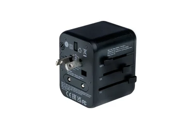 Адаптер за пътуване Verbatim UTA-02 универсален с USB-C PD 20W и USB-A QC 3.0