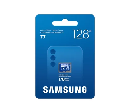 Samsung 128GB micro SD Card T7 UHS-I Transfer Speed up to 170MB/s Class 10 U3 V30 A2