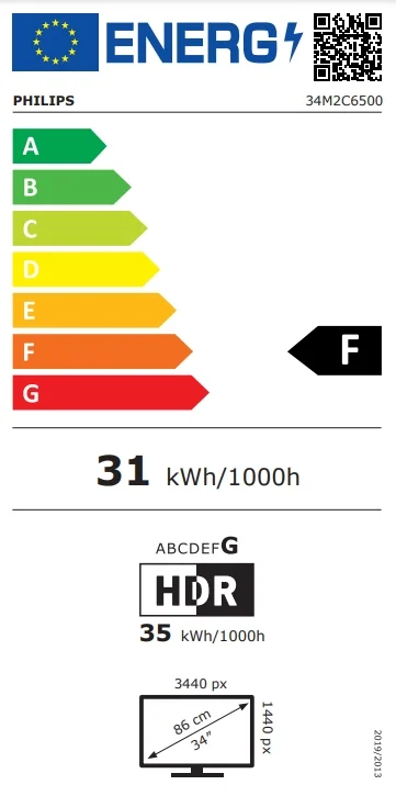 PHILIPS 34M2C6500 34inch 3440x1440