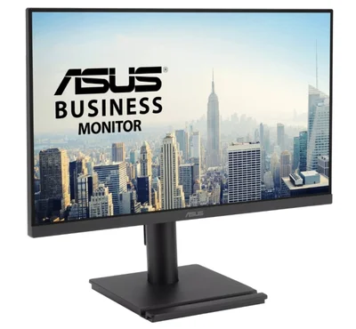 Asus VA279QGSE Business Monitor 27", IPS, Full HD, Frameless, 120Hz, Adaptive-Sync, 1ms MPRT, HDMI, DisplayPort, VGA, Low Blue Light, Flicker Free, Ergonomic Design, Wall Mountable, Black