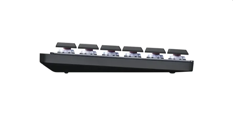 Клавиатура Logitech MX Mechanical безжична, осветена, Graphite, US International, тактилни суичове