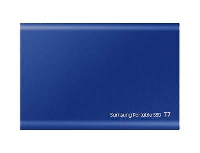 Външен SSD диск Samsung Portable T7 1TB USB 3.2 Indigo Blue