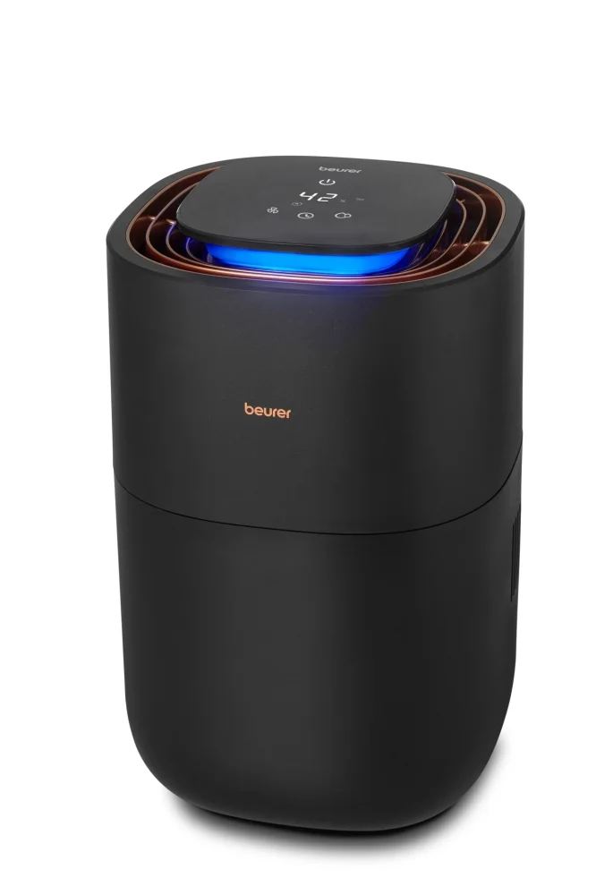 Beurer LB 300 plus Air humidifier- Natural cold evaporation technology, 3 fan speeds, up to 300 ml/h, up to 45 m2, WT 3l, Night mode and timer function