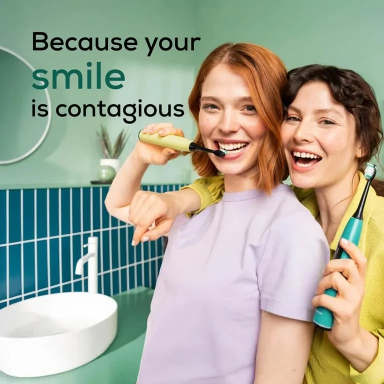 Beurer SC 50 ocean breeze Electric Sonic Toothbrush, up to 80,000 mov/min, 5 cleaning programs: Clean, Sensitive, Polish, Gum Care, Whiten, Pressure sensor , 2-min. timer, Incl. 2 toothbrush heads and magnetic charging plate, 22 days of battery life