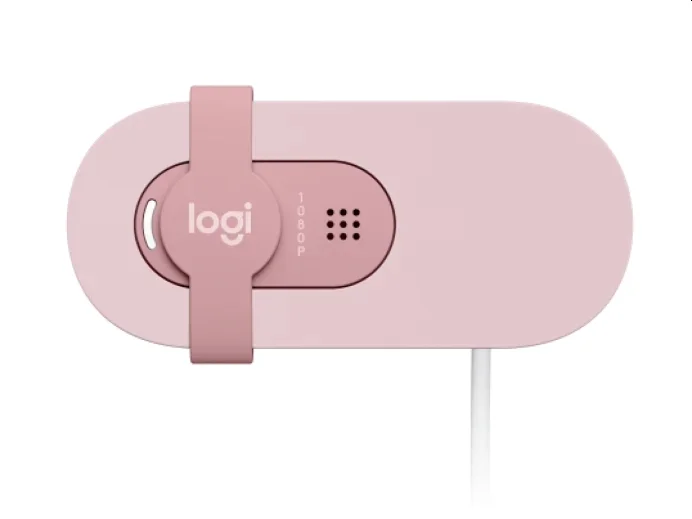 Уеб камера Logitech – Brio 100, Full HD, розова, USB