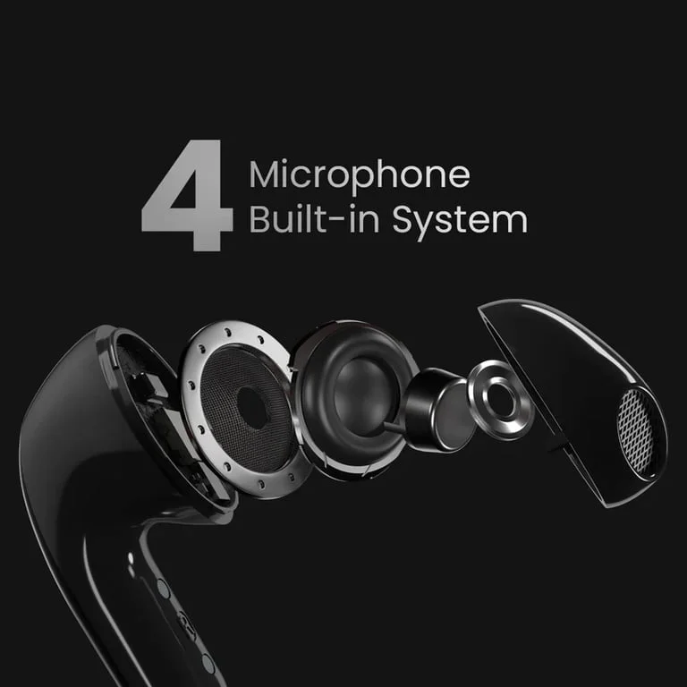 True Wireless слушалки HiFuture ChromeBuds Green, 4 микрофона ENC, IPX5, Wireless 5.4, до 30 ч батерия, метален кейс