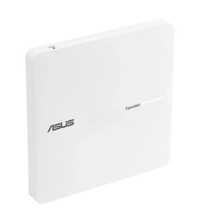 Аксес-пойнт ASUS ExpertWiFi EBA63 AX3000, Dual-Band, Quad-Core 1.7GHz, PoE, бял