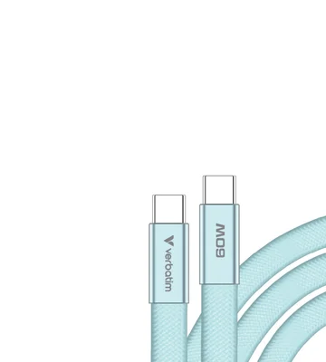 Verbatim Sync & Charge SoftTouch USB-C to C cable 60W 120 cm - Blue