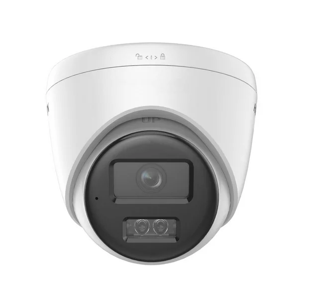 HikVision 8 MP Smart Hybrid Light Fixed Turret Network Camera, 2.8mm, F2.0, IR, White Light up to 30m, 120 dB WDR, H.265+, IP67, built-in microphone, built-in memory card slot, support micro SDXC (512GB), 12Vdc/PoE 6.5W