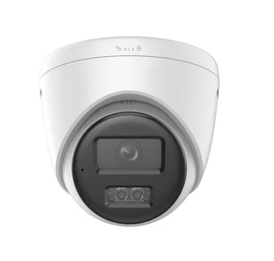 HikVision 8 MP Smart Hybrid Light Fixed Turret Network Camera, 2.8mm, F2.0, IR, White Light up to 30m, 120 dB WDR, H.265+, IP67, built-in microphone, built-in memory card slot, support micro SDXC (512GB), 12Vdc/PoE 6.5W