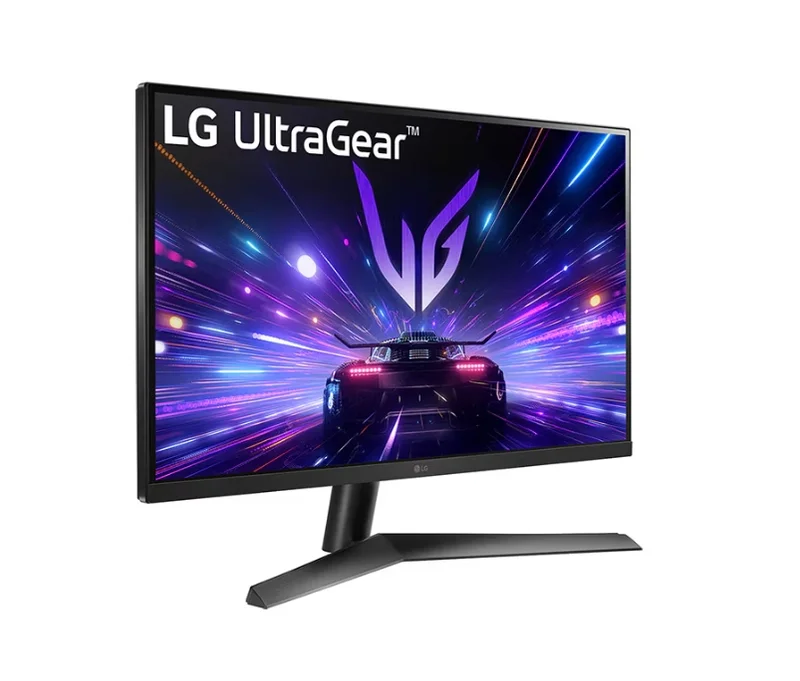 Монитор LG UltraGear 27GS60F-B 27" IPS, 180Hz, 1ms, HDR10, Full HD, FreeSync, G-SYNC, Черен