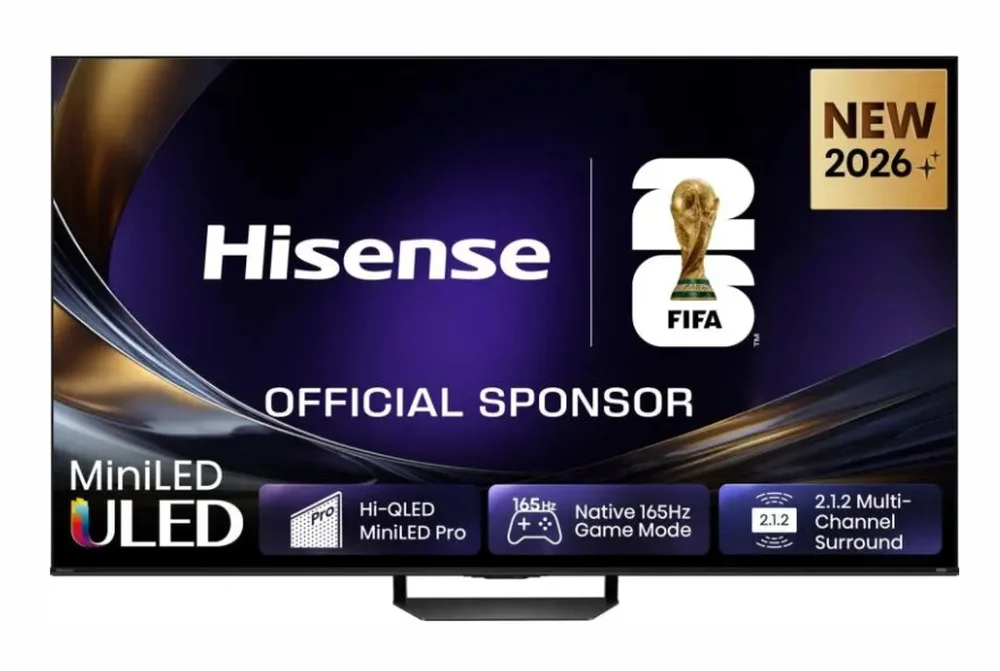 Hisense 75"U7S Pro, 4K Ultra HD 3840x2160, ULED, FALD, Quantum Dot, 165Hz, IPS, HDR 10+, HLG, Dolby Vision IQ, Dolby Atmos, Smart TV, WiFi 5GHz, WiFi Direct, BT, Anyview Cast,light sensor,Solar Powered Remote, 4xHDMI, 2xUSB, LAN, CI+, DVB-T2/C/S2, Black