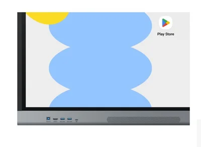 Samsung Interactive E-Board WA65FP 65" All-in-One Video Android OS 4K Digital Flipchart TOUCH 48MP Camera Wi-Fi, Black