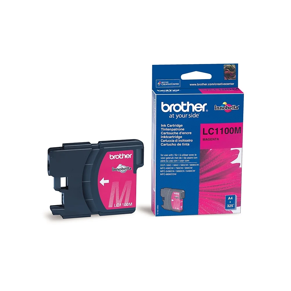 Мастило Brother LC1100M Magenta стандартен капацитет