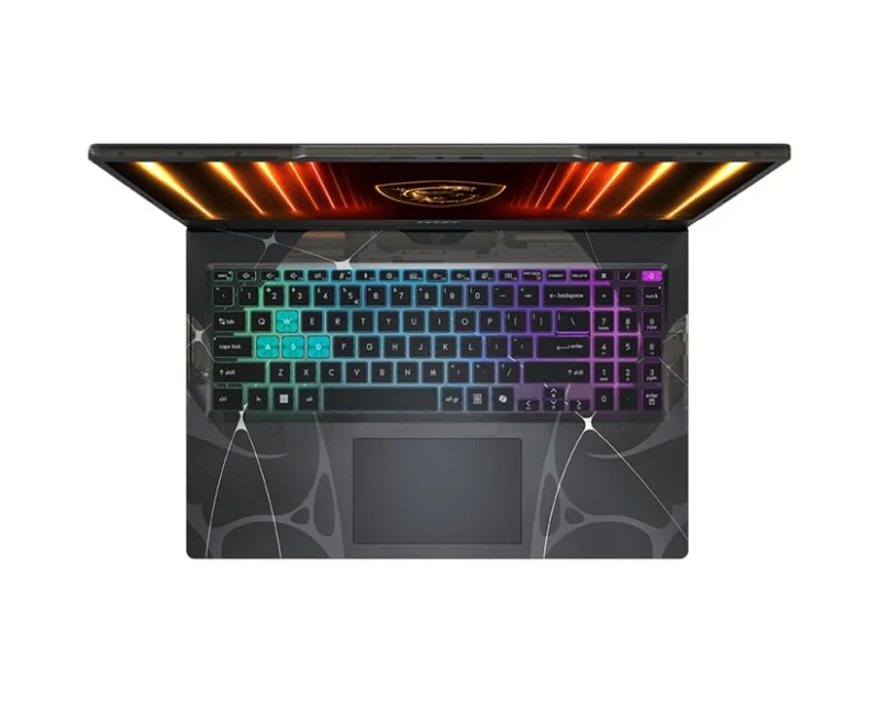 MSI Cyborg 15 B2RWEKG, Intel Core 5 210H (8C/12T, up to 4.8GHz, 12MB), GeForce RTX 5050 8GB GDDR7 440 AI TOPS, 15.6" FHD (1920x1080), 144Hz, IPS-Level, 16GB DDR5 2x8 5600MHz, 512GB PCIe Gen4x4 SSD, Intel WiFi 6E, BT 5.3, 4 Zone RGB Kbd, NO OS, 2.1kg