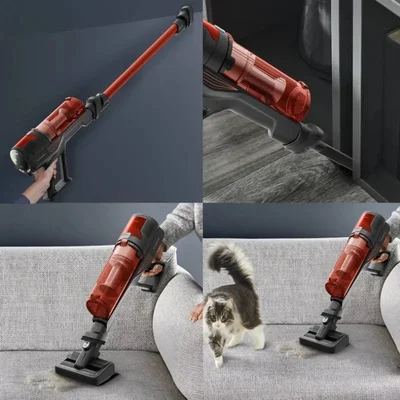 Прахосмукачка Rowenta X-Force 8.80 Animal RH1872E0, безкабелна, 100AW, 0.44л, червена