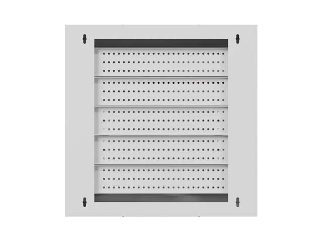 Комуникационен шкаф LANBERG – TPR 10", 2U, 400x400x140 мм, с мрежеста врата, сив