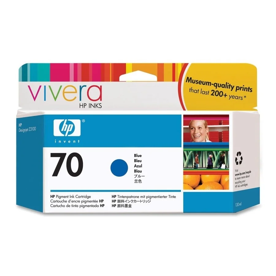 HP 70 130-ml Blue Ink Cartridge