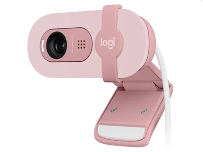 Уеб камера Logitech – Brio 100, Full HD, розова, USB