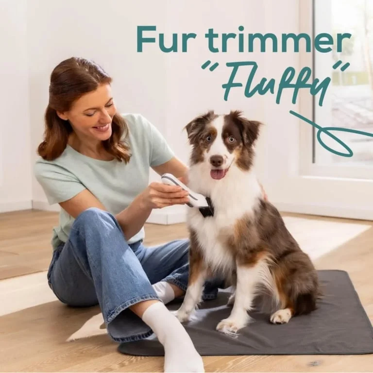 Машинка за подстригване BEURER PP 110 Fluffy за кучета и котки, неръждаема стомана, 4 приставки, до 4 часа работа, бяла