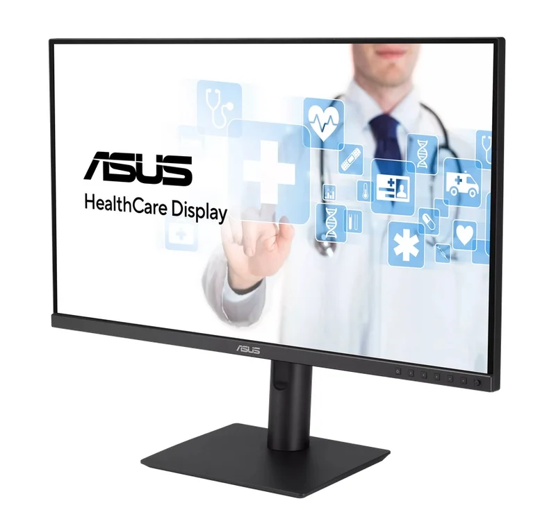 Asus HA2741A HealthCare Monitor, 27”, WLED/IPS, QHD (2560 x 1440), 3.6MP AGLR, DICOM Part 14 GSDF, DICOM Preset, Auto Calibration, JND < 10%, Antibacterial Treatment, USB-C, HDMI, DisplayPort Daisy-chain, Ergonomic Stand, Black